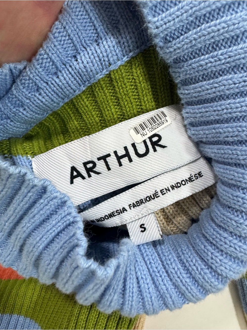 Arthur Racer Skivvy Sweater Multicolor Ribbed - Picture 5 of 8